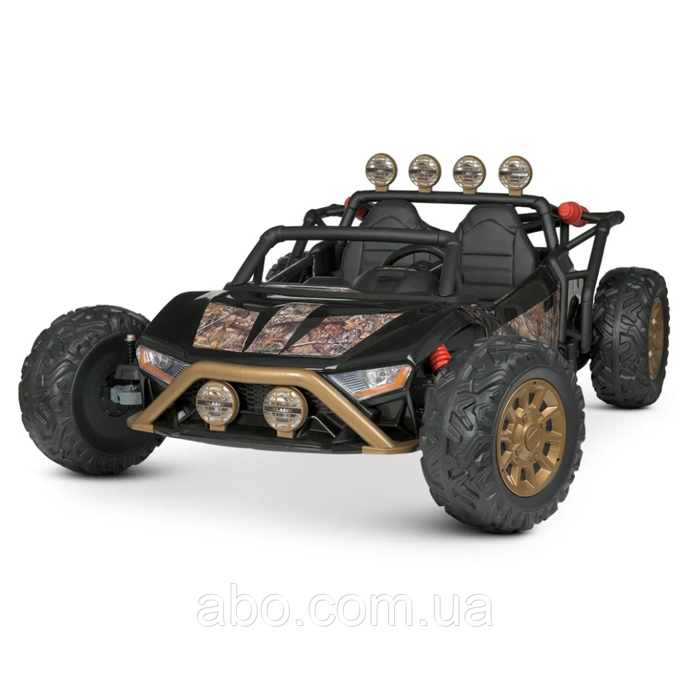 Дитячий електромобіль Джип Bambi Racer JS3168EBLR-18 (24V) Чорний камуфляж