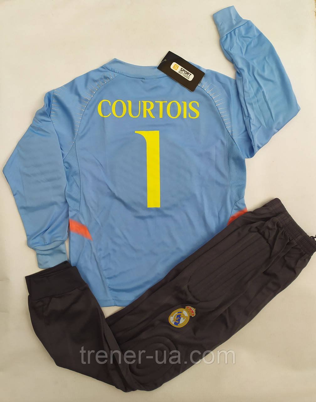 Воротарська форма дитяча Real Madrid Courtois 1/воротарська форма дитяча/форма голкіпера юніор/футбол
