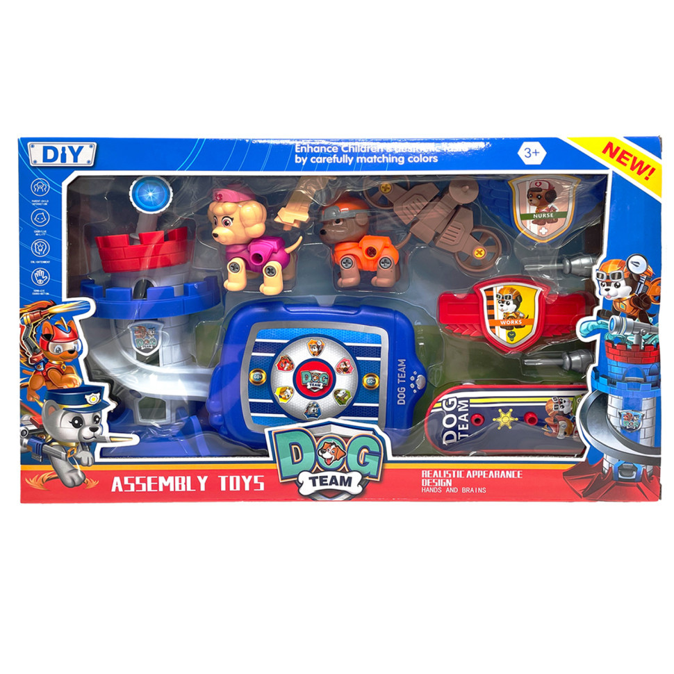 Ігровий набір "Щенячий патруль" База Bambi 627-19-3 фігурки з аксесуарами, фото 1