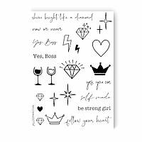 Набір тимчасових татуювань GIRL POWER LB-101