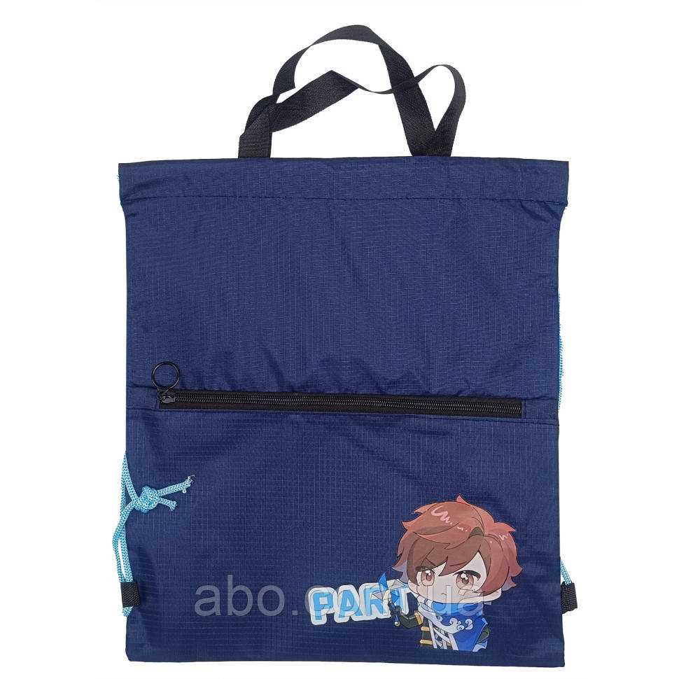 Дитяча сумка для взуття "Anime" 2-54-1(Blue) 40 x 35 см
