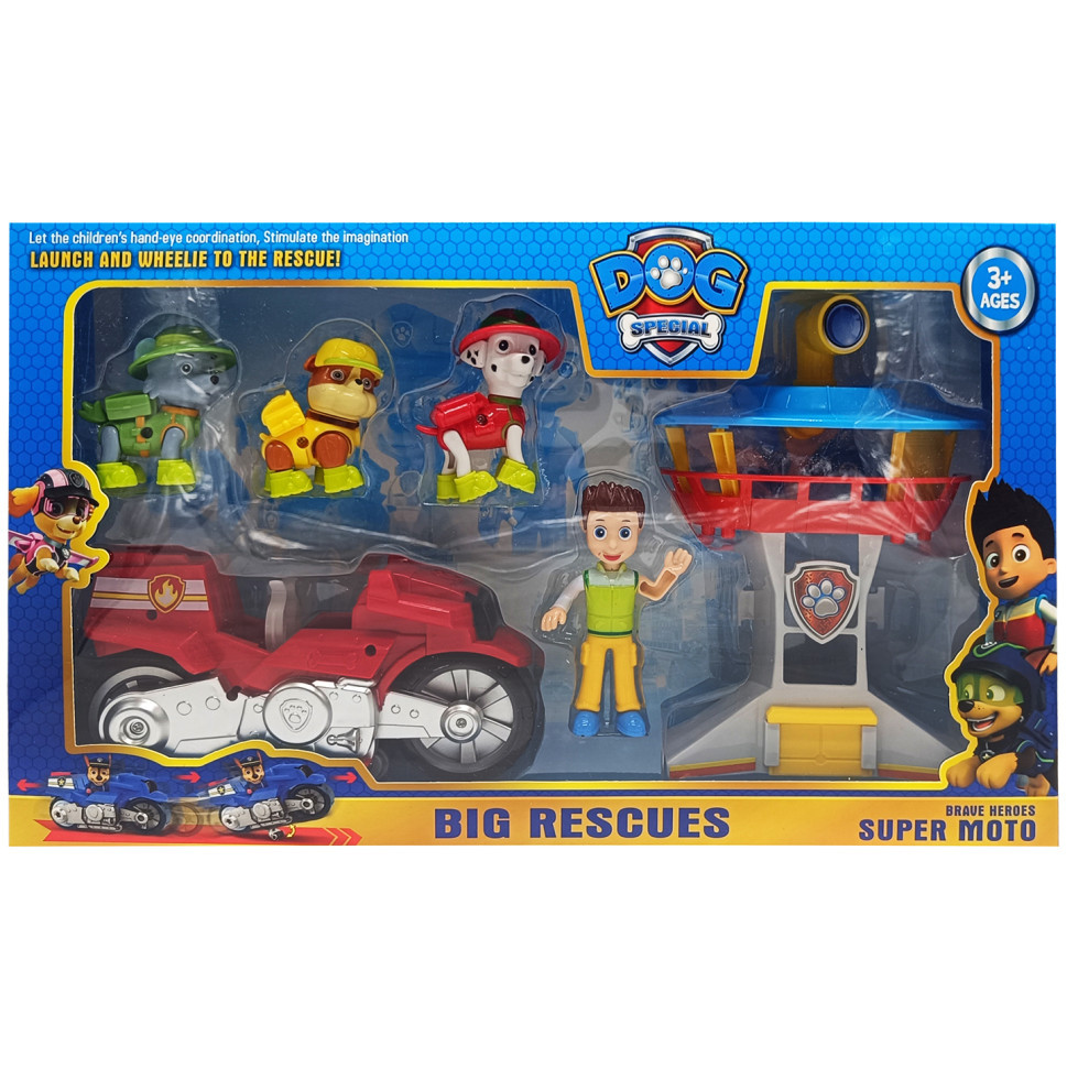 Набір героїв «Щенячий патруль» PB9905(Red) фігурки з аксесуарами, фото 1