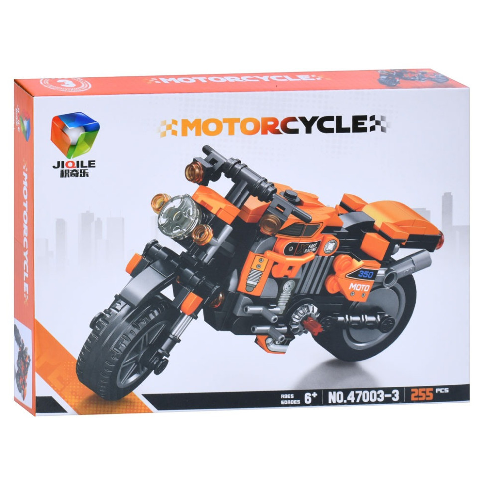 Дитячий конструктор "Мотоцикл" 47003-3, 255 елементів, фото 1