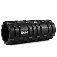 Масажний ролик (роллер) PowerPlay 4025 Massage Roller Чорний (33x14см.), фото 2