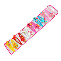 Затискач дитячий для волосся "Слоники" 0109-061-2, 12 шт