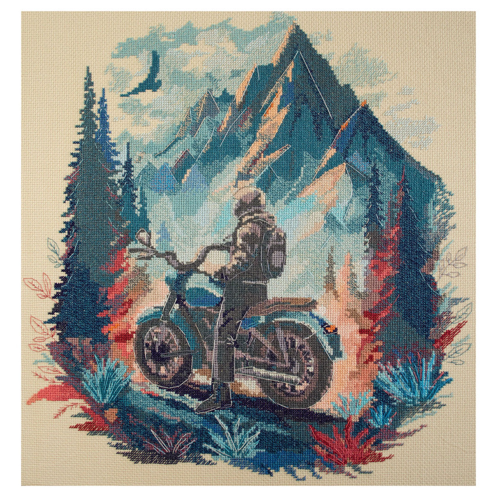 Набір для вишивання хрестиком "Подорож вдалину" AH-213 35х37 см, фото 1