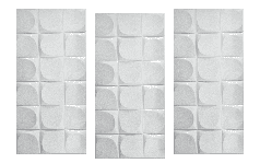 3D панель Санторіні Білий