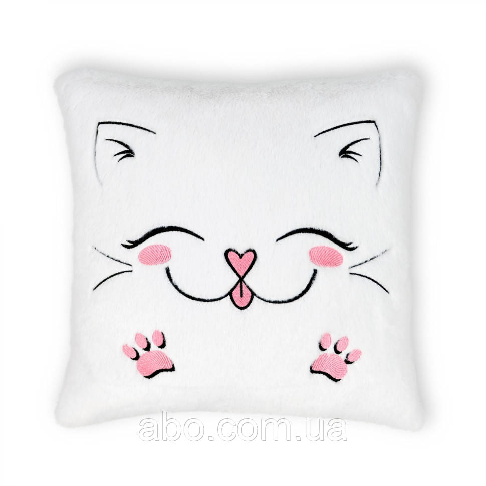Подушка декоративна Котик FWPPILLOWCAT22WT0, 12 см, фото 1