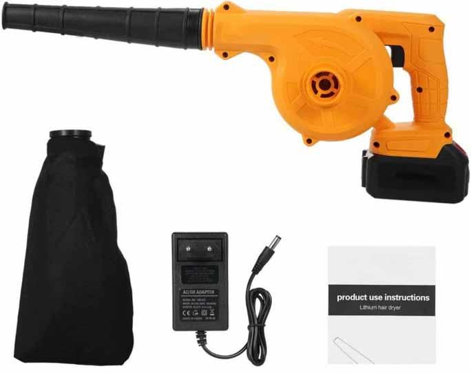 Повітродувка 1135 41V/21V 1хАКБ у коробці Садовий пилосос для прибирання листя, фото 1