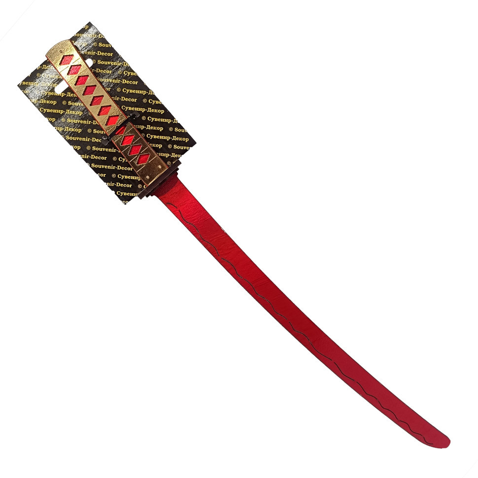 Дерев'яний сувенірний меч «КАТАНА міні RED» KT45-R, фото 1