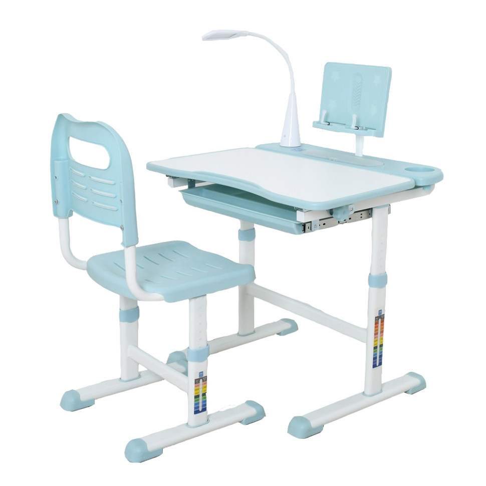 Дитяча Парта M 4428-12 блакитний, зі стільчиком, фото 1