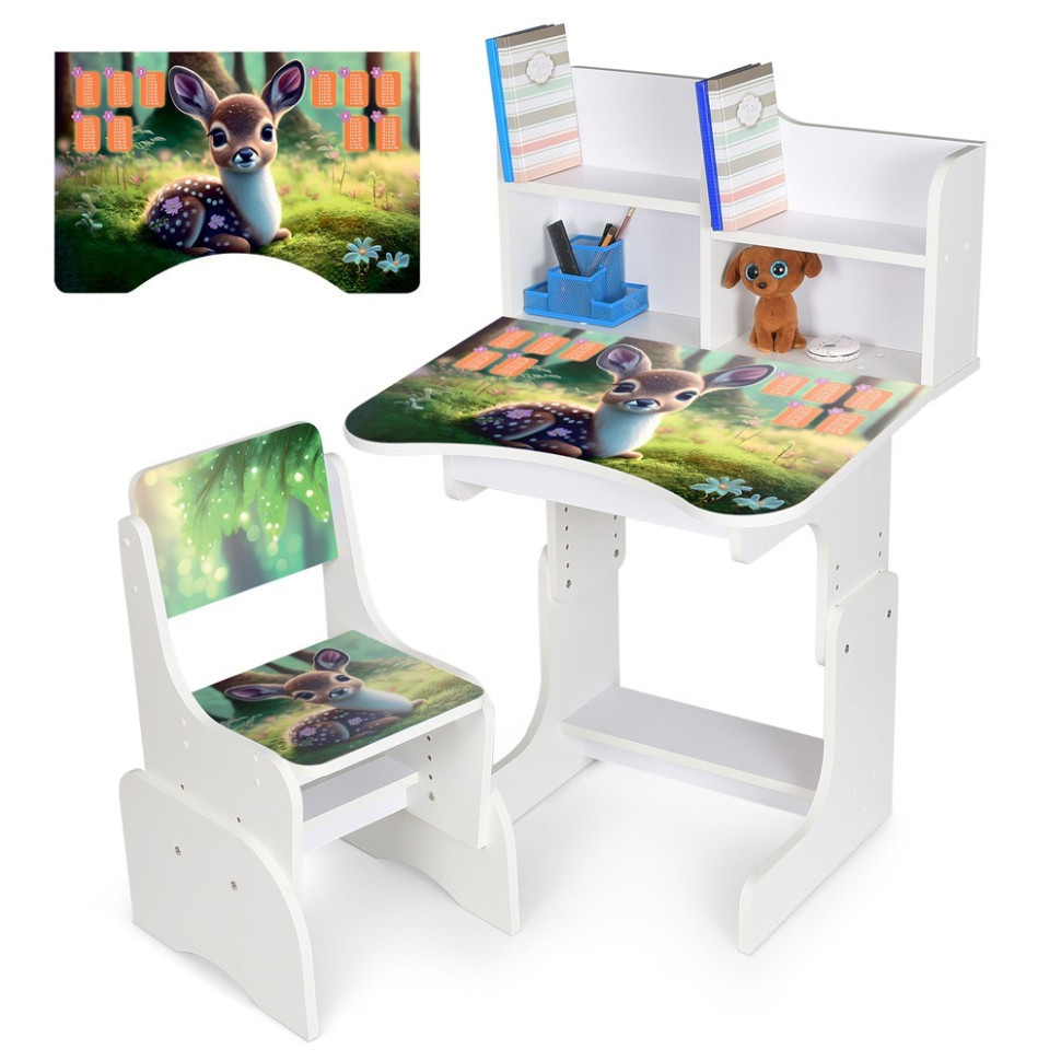 Дитяча Парта N 2071-3-1 дерево, зі стільчиком, фото 1