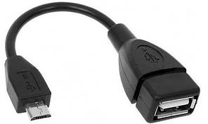 OTG кабель USB AF-micro USB 0,1 m