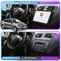Штатна магнітола 10" Lesko для Volkswagen Polo V Рестайлінг 2014-2020 4/64 QLED CarPlay GPS 360 Prime 6шт, фото 3