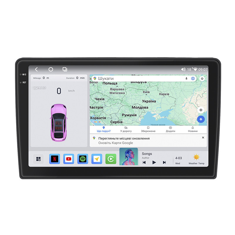 Штатна магнітола 10" Lesko для Volkswagen Caddy V 2020-н.в. 4/64 QLED CarPlay GPS 360 Prime 6шт