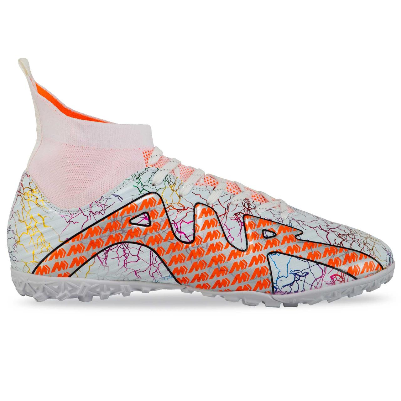 Сороконіжки футбольні з носком SP-Sport Active CK15 розмір 45 White-Orange