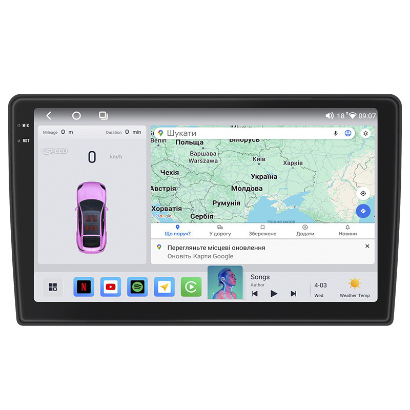 Штатна магнітола 10" Lesko для Volkswagen Eos I 2006-2011 4/64 QLED CarPlay 4G Wi-Fi GPS 360 Prime 6шт