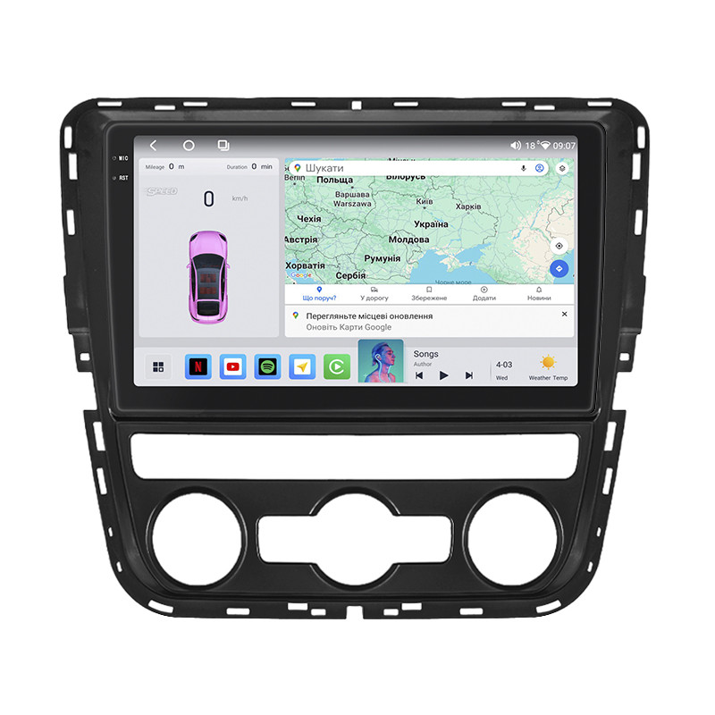 Штатна магнітола 10" Lesko для Volkswagen Scirocco R I Рестайлінг 2014-2017 4/64 QLED CarPlay 360 Prime 6шт