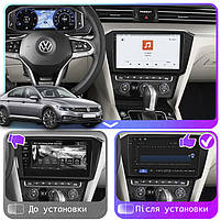 Штатна магнітола 10" Lesko для Volkswagen Passat B8 Рестайлінг 2019-н.в. 4/64 QLED CarPlay 360 Prime 3 шт., фото 3