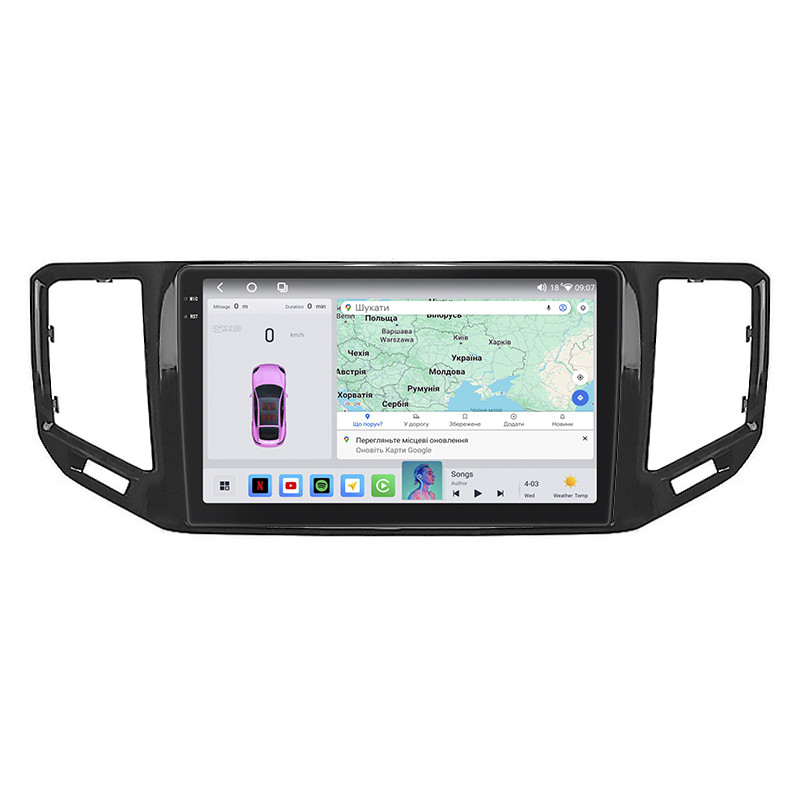 Штатна магнітола 10" Lesko для Volkswagen Teramont I Рестайлінг 2021-н.в. 4/64 QLED CarPlay 360 Prime 5 шт.