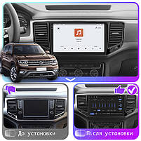Штатна магнітола 10" Lesko для Volkswagen Teramont I Рестайлінг 2021-н.в. 4/64 QLED CarPlay 360 Prime 5 шт., фото 3