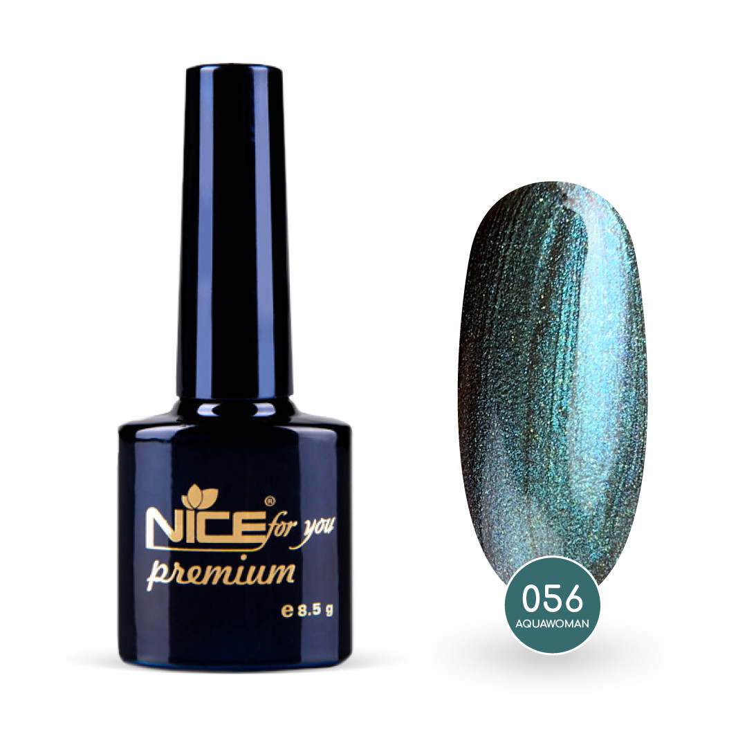 Гель-лак Nice for you Aquawoman Premium №056 Морська хвиля 8.5 г