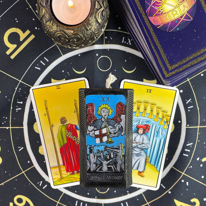 Чорна воскова свічка карта Таро - Страшний суд, фото 1