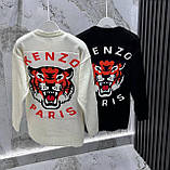 Чоловіча кофта светр KENZO CK8540 чорна, фото 3
