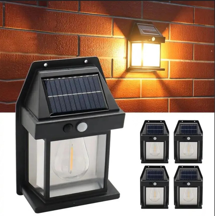 Вуличний ліхтар на сонячній батареї на стіну SOLAR LAMP Kt-888 з датчиком руху, фото 1