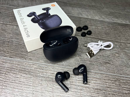 Bluetooth навушники Redmi Buds 4 Active Black, фото 1