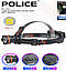 Ліхтар налобний Police PL-154, P50, 3*18650 акум, Type-C, фото 3