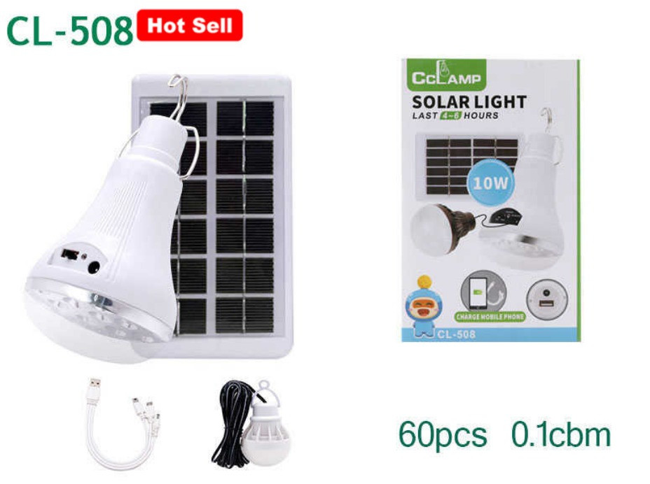 Ліхтар для кемпінгу Cclamp CL-508, акумулятор, сонячна панель, фото 1