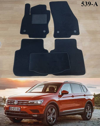 Ворсові килимки на Volkswagen Tiguan Allspace '16-24, фото 1