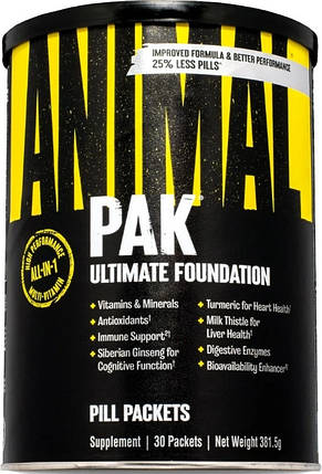 Вітамінний комплекс Universal Animal Pak Improved Formula 30 пакетів, фото 1