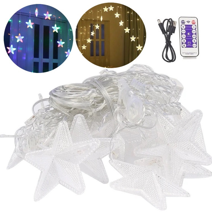 Гірлянда з пультом (5,7 метрів), біле світло, USB, 8 режимів арт. C 61482, фото 1