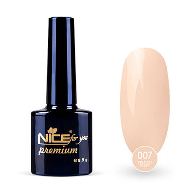 Гель-лак Nice for you French Rose Premium №007 Кремовий 8.5 г