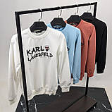 Чоловіча кофта світшот Karl Lagerfeld CK8546 коралова, фото 3