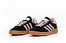 Кросівки жіночі Adidas Spezial Black Pink Чорні Адідас Газель повсякденні замшеві кеди демісезон, фото 5