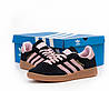 Кросівки жіночі Adidas Spezial Black Pink Чорні Адідас Газель повсякденні замшеві кеди демісезон, фото 2