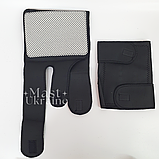 Наколінники для суглобів турмалінові з магнітними вставками, на липучках, універсальний розмір 2 шт Чорні XL-332, фото 4