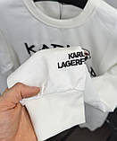 Чоловіча кофта світшот Karl Lagerfeld CK6541 біла, фото 8