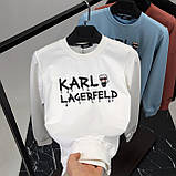 Чоловіча кофта світшот Karl Lagerfeld CK6541 біла, фото 10