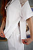 Костюм Poliit з жатого льону білого кольору S/36, М/38, фото 3