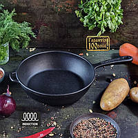 Сковорода чавунна Maysternya з чавунною ручкою 24х6 см Т202