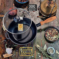 Сковорода чавунна Maysternya з кришкою 24*6 см Т304С3