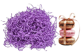 ОПТ 500 г/2мм Преміум стружка з пергаменту (відео), колір ліловий/бузковий, виробник