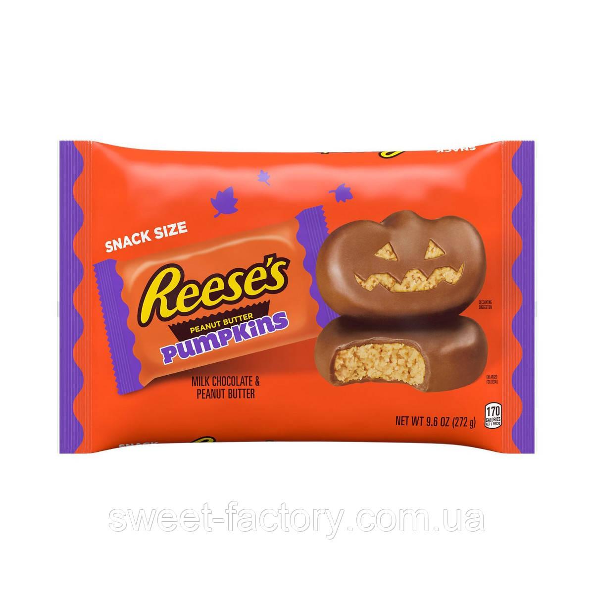 Цукерки Reese's Peanut Butter Halloween Pumpkins 272g, фото 1