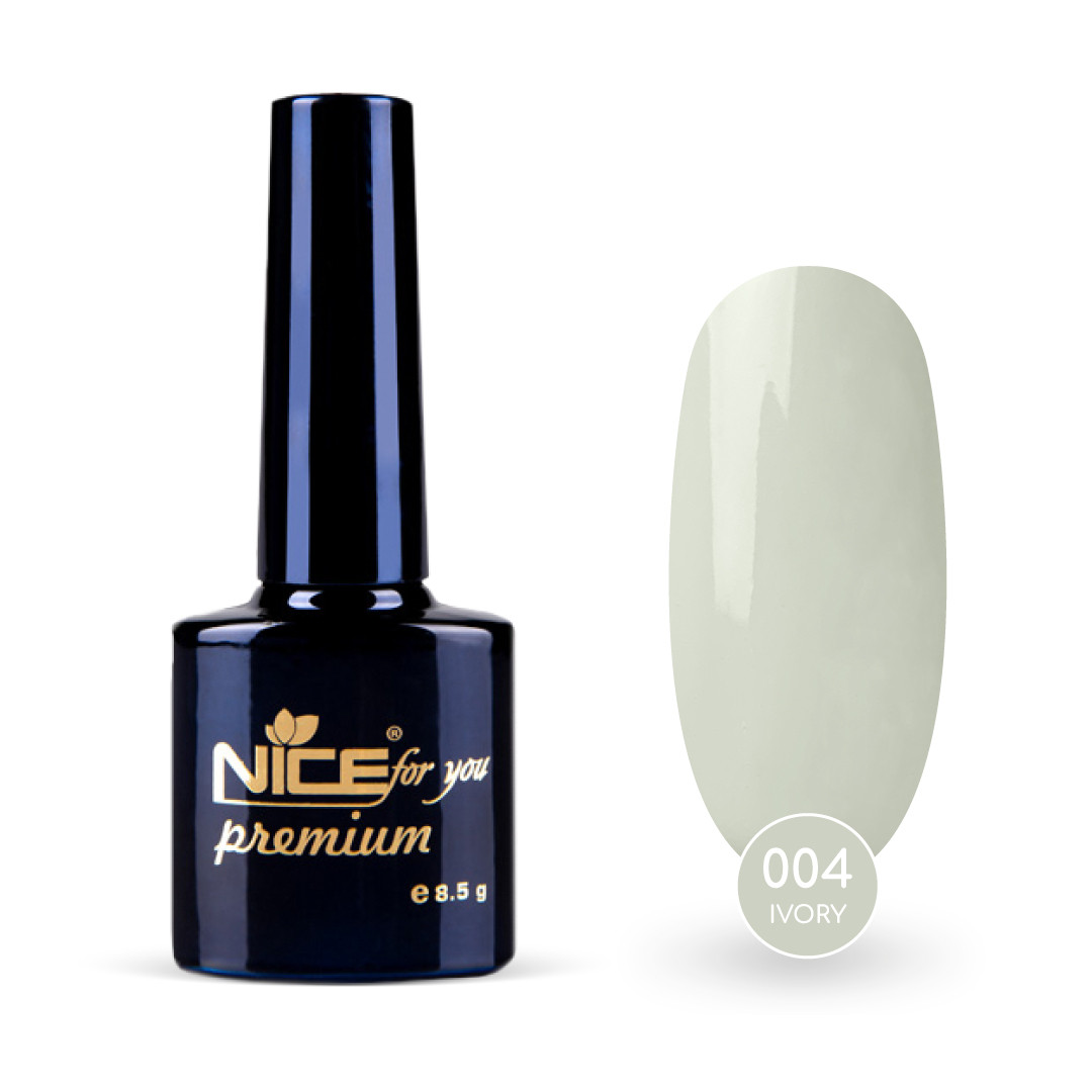 Гель-лак Nice for you Ivory Premium №004 Слонова кістка 8.5 г