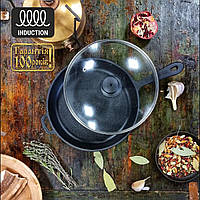 Сковорода чавунна Maysternya з кришкою 24х4 см Т2013С3