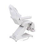 Педикюрне крісло кушетка для педикюру з поворотом (3 мотори) WHITE 8187-L PVC крісло електричне педикюрне, фото 6